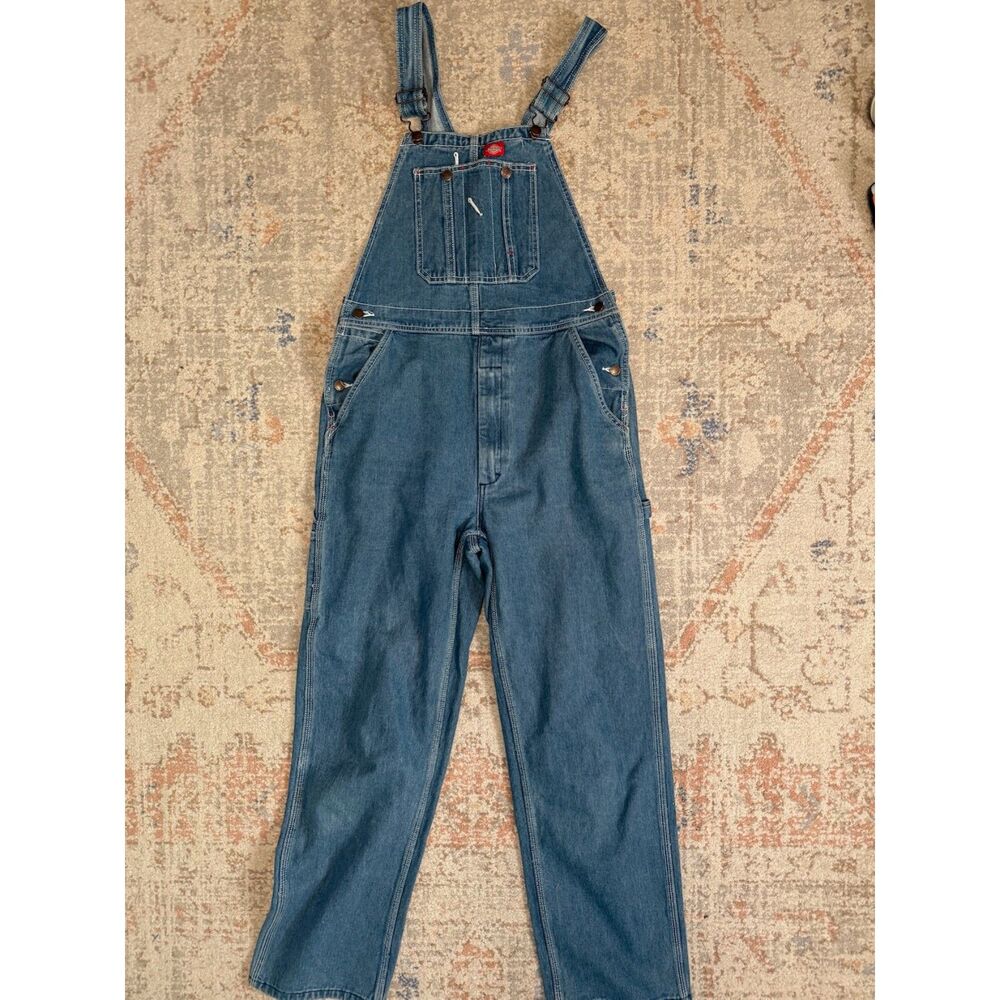 Vintage Y2K Dickies Girl Denim Overalls Carpenter Workwear Skater Utility Bib